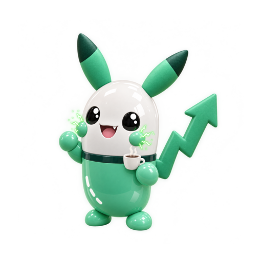 PUMPACHU gm with a coffee